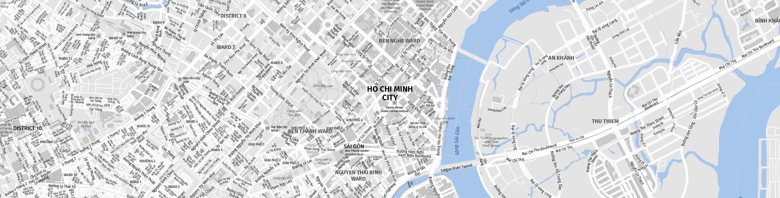 Stadtplan Hô-Chi-Minh-Ville zum Downloaden.