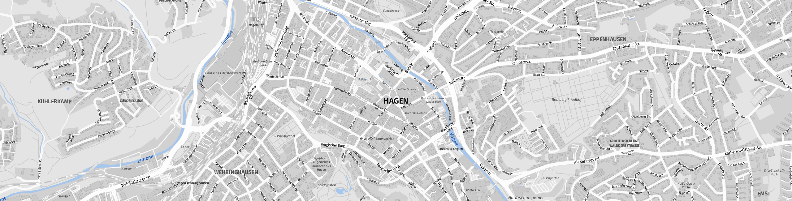 Stadtplan Hagen zum Downloaden.