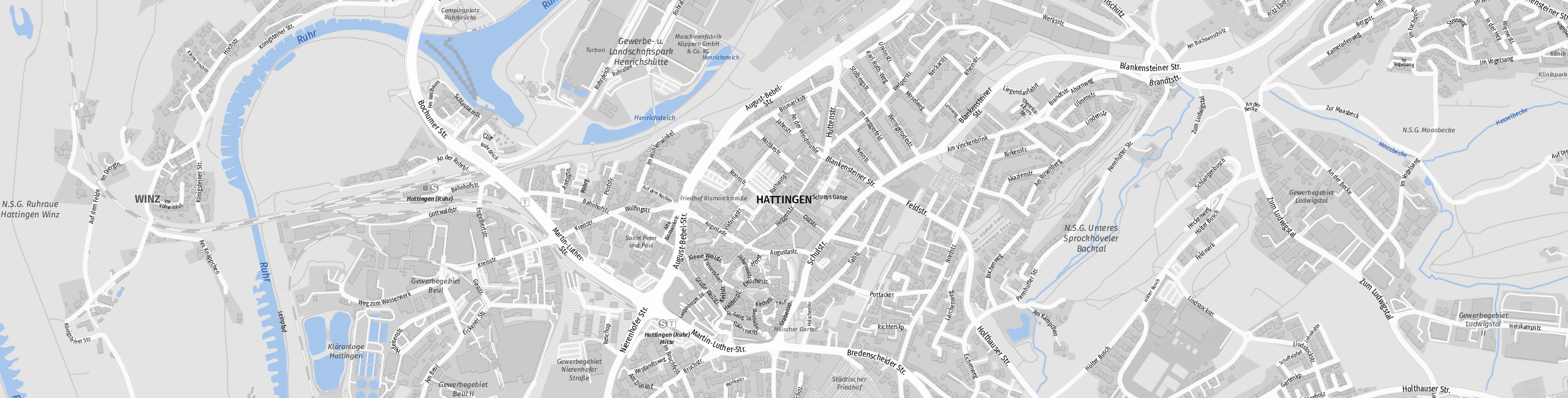 Stadtplan Hattingen zum Downloaden.