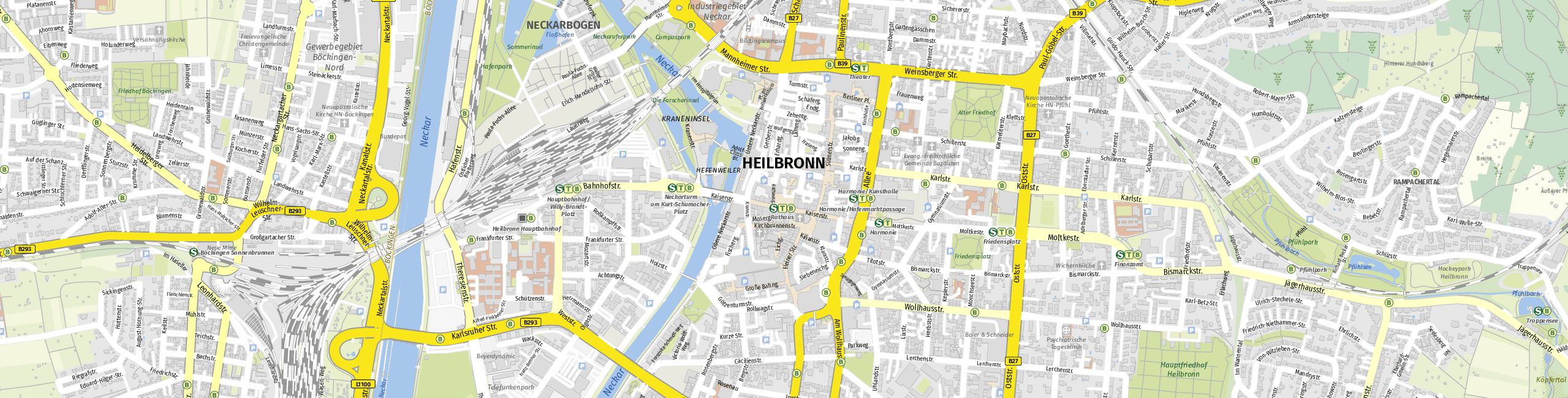 Stadtplan Heilbronn zum Downloaden.