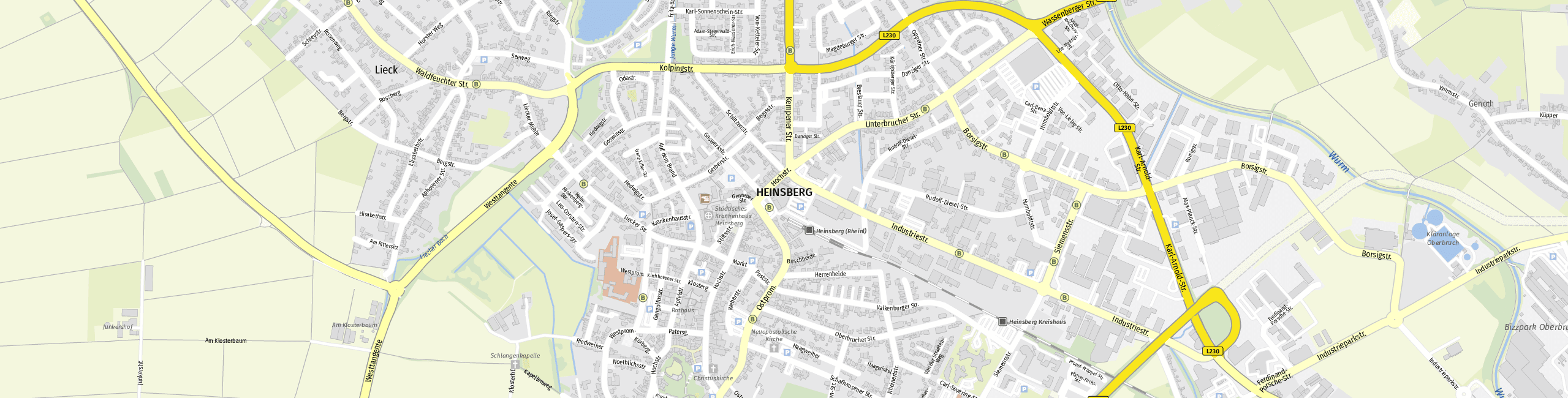 Stadtplan Heinsberg zum Downloaden.