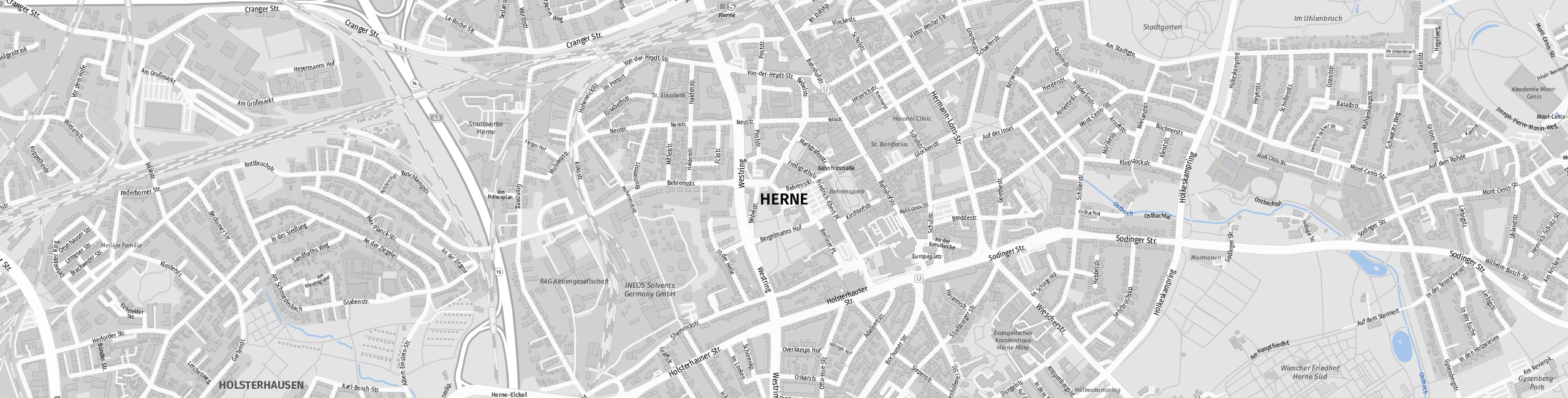 Stadtplan Herne zum Downloaden.