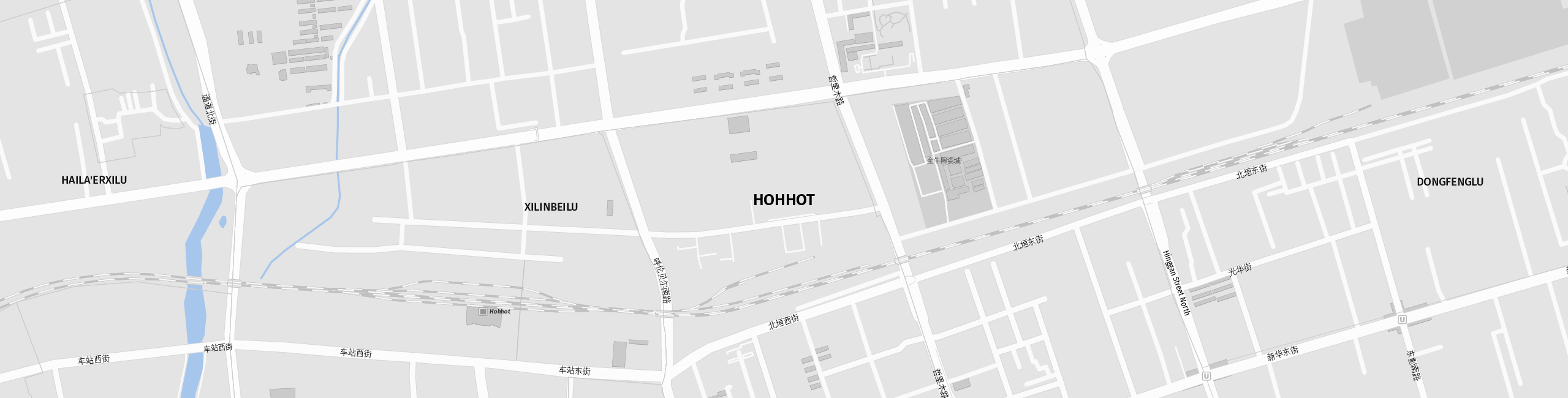 Stadtplan Hohhot zum Downloaden.