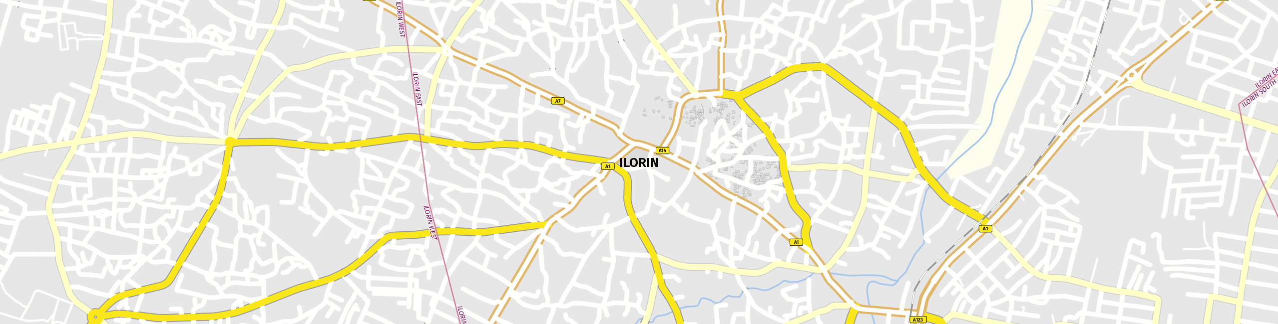 Stadtplan Ilorin zum Downloaden.