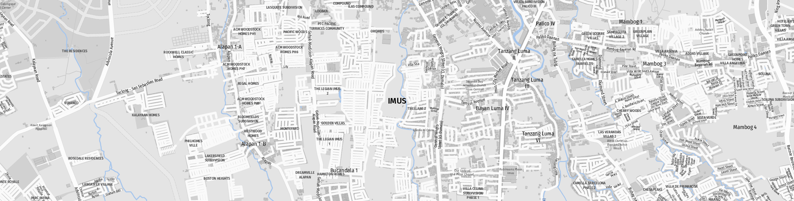 Stadtplan Imus City zum Downloaden.