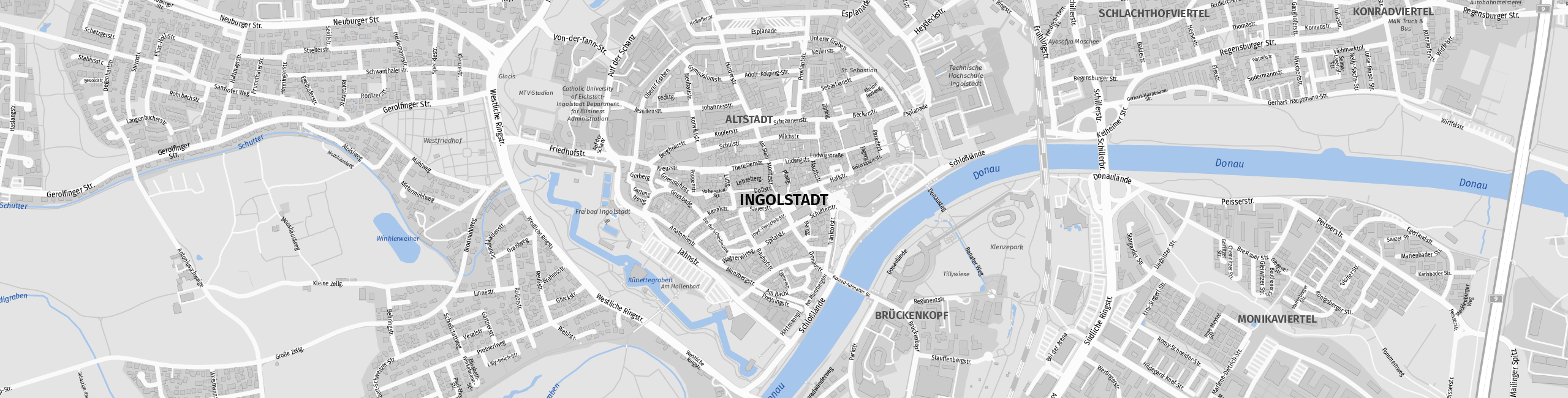 Stadtplan Ingolstadt zum Downloaden.