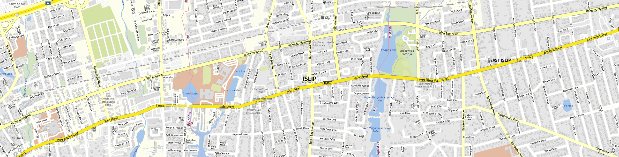 Stadtplan Islip zum Downloaden.