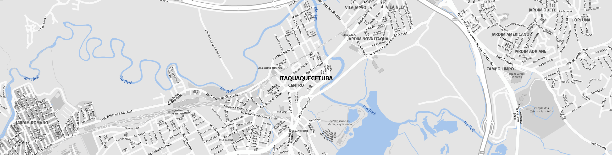 Stadtplan Itaquaquecetuba zum Downloaden.