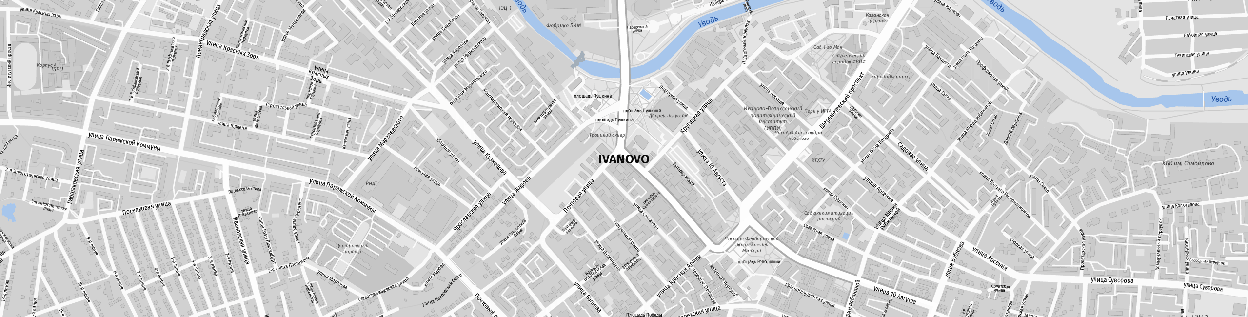 Stadtplan Iwanowo zum Downloaden.