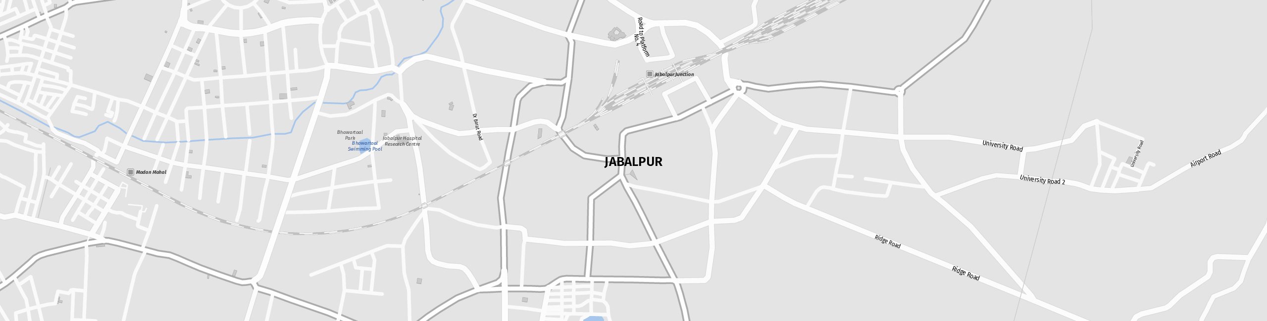 Stadtplan Jabalpur zum Downloaden.