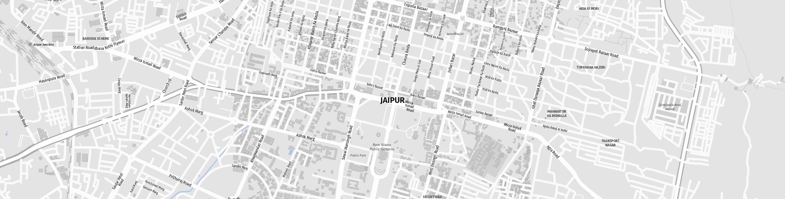 Stadtplan Jaipur zum Downloaden.