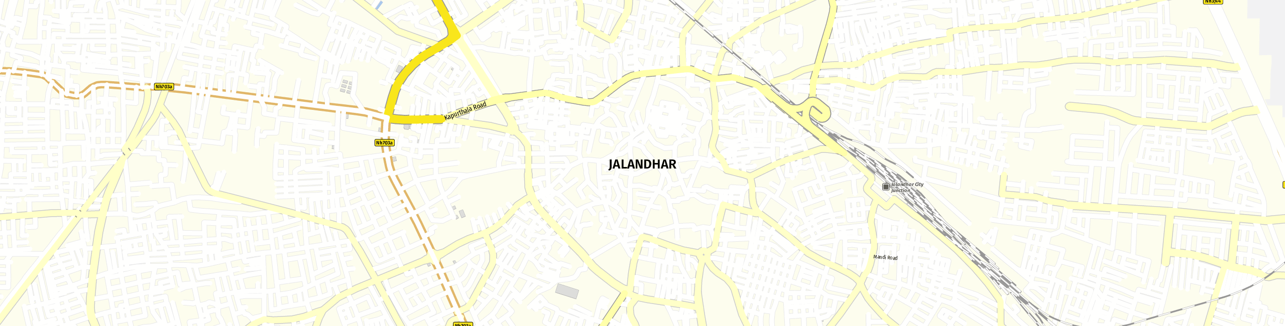 Stadtplan Jalandhar zum Downloaden.