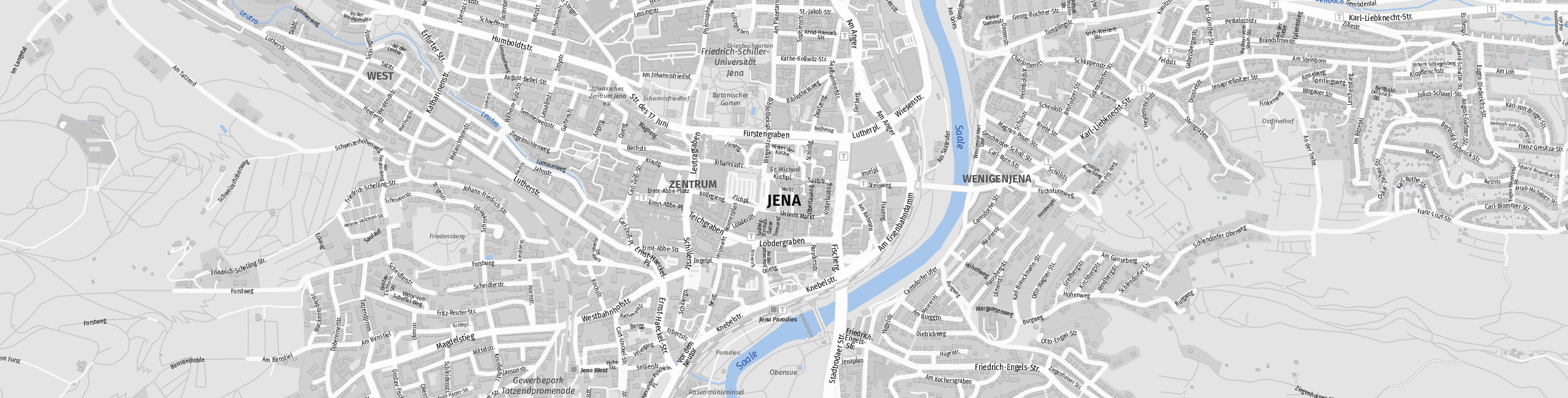 Stadtplan Jena zum Downloaden.