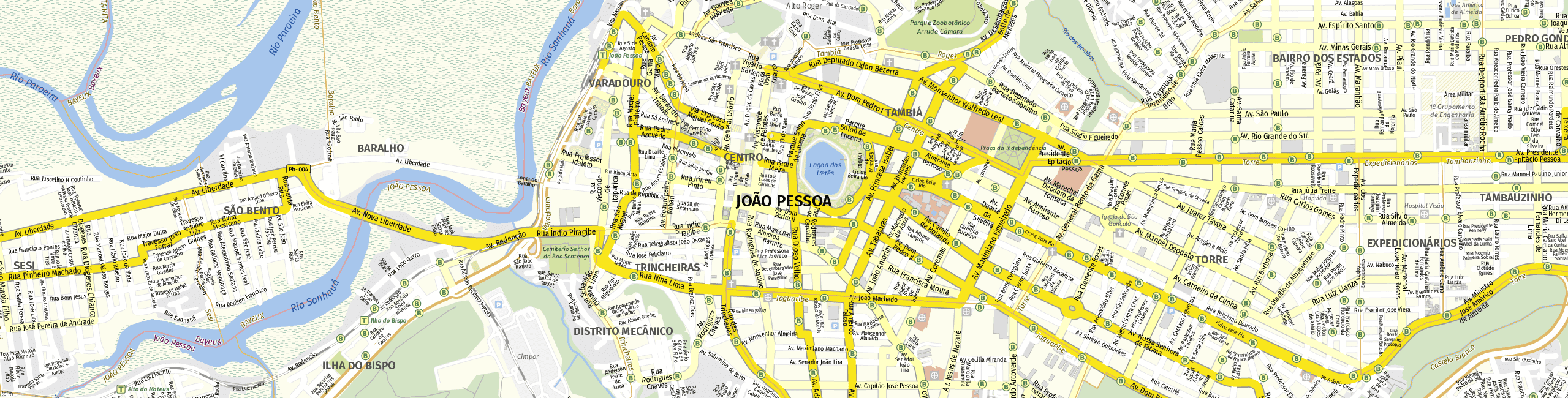 Stadtplan João Pessoa zum Downloaden.