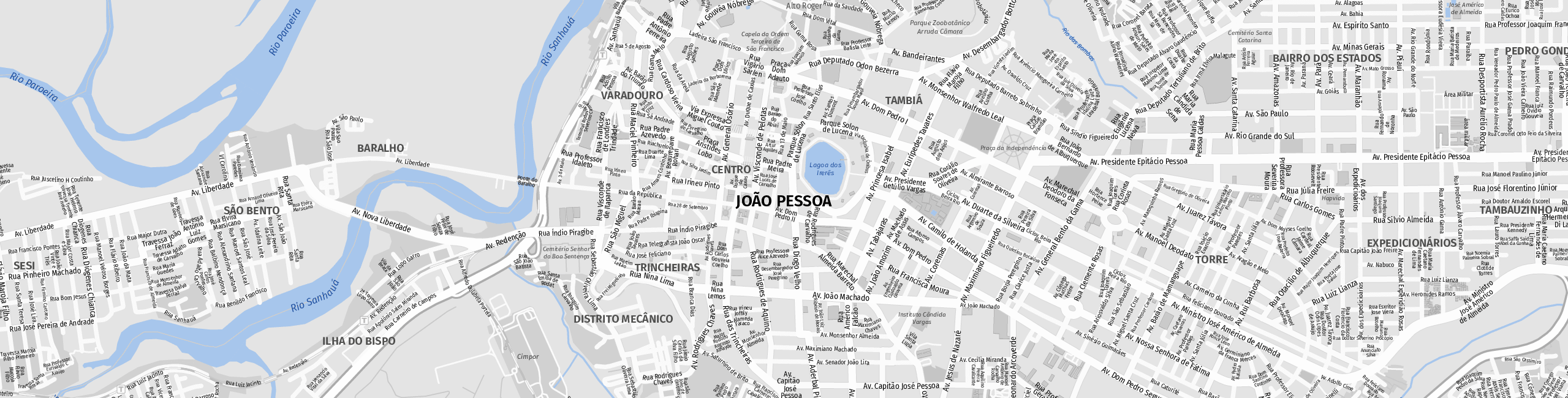 Stadtplan João Pessoa zum Downloaden.