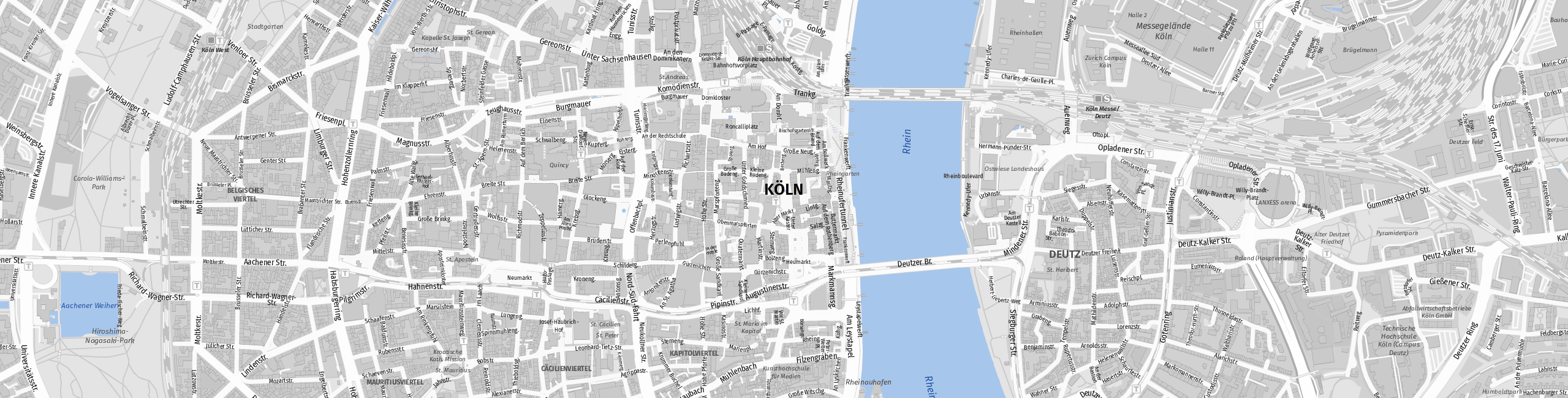 Stadtplan Köln zum Downloaden.