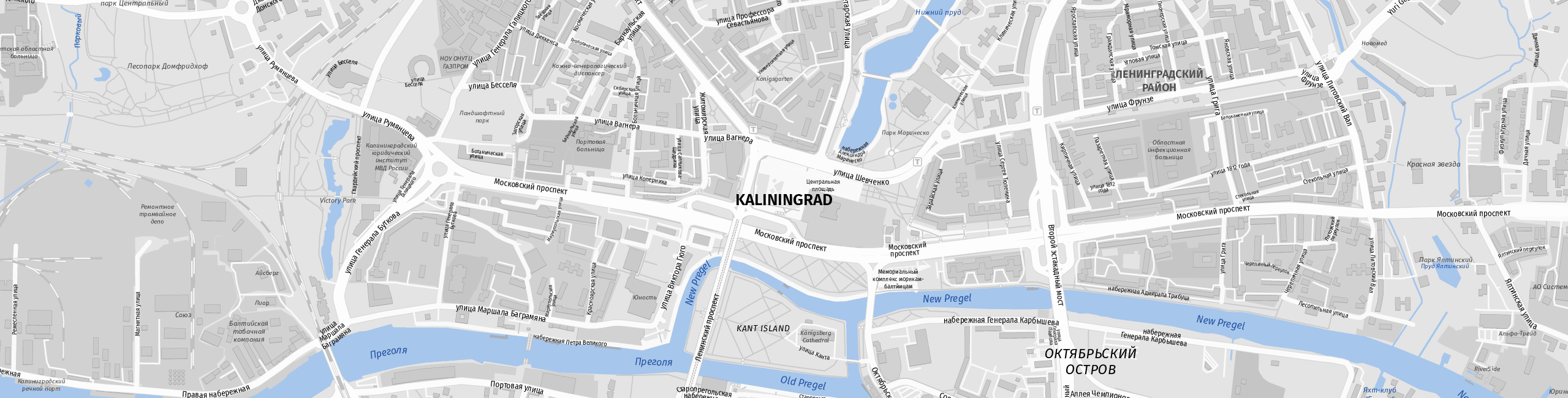 Stadtplan Kaliningrad zum Downloaden.
