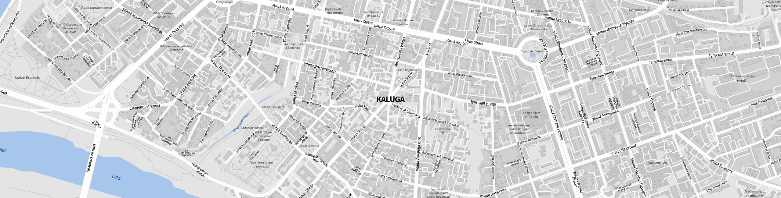 Stadtplan Kaluga zum Downloaden.