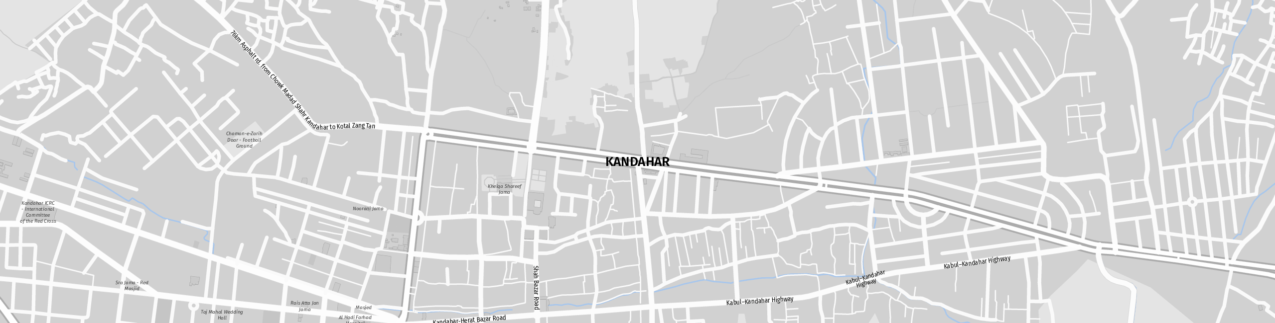 Stadtplan Kandahar zum Downloaden.