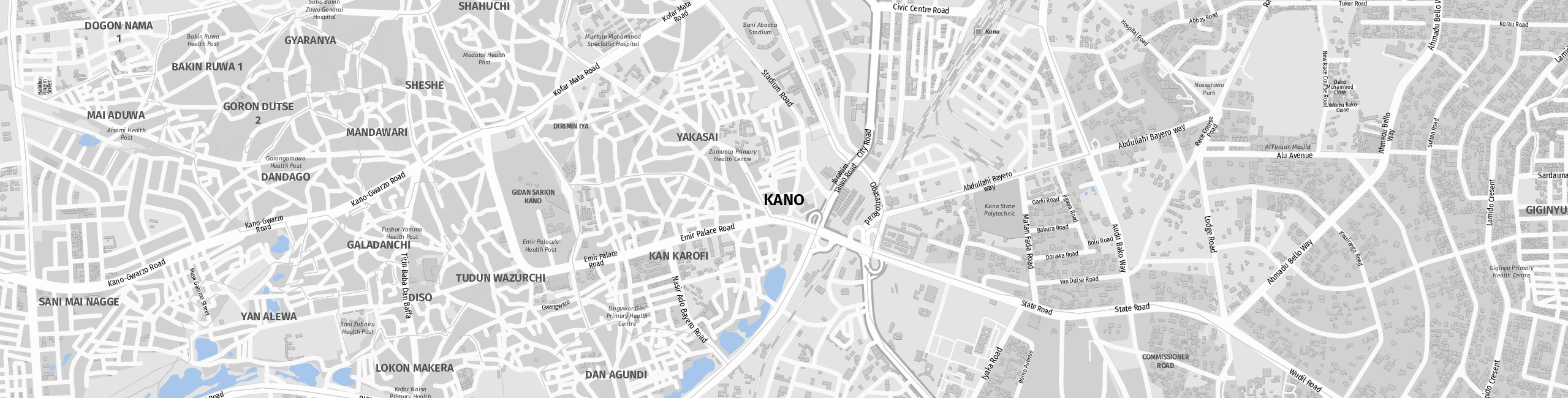 Stadtplan Kano zum Downloaden.