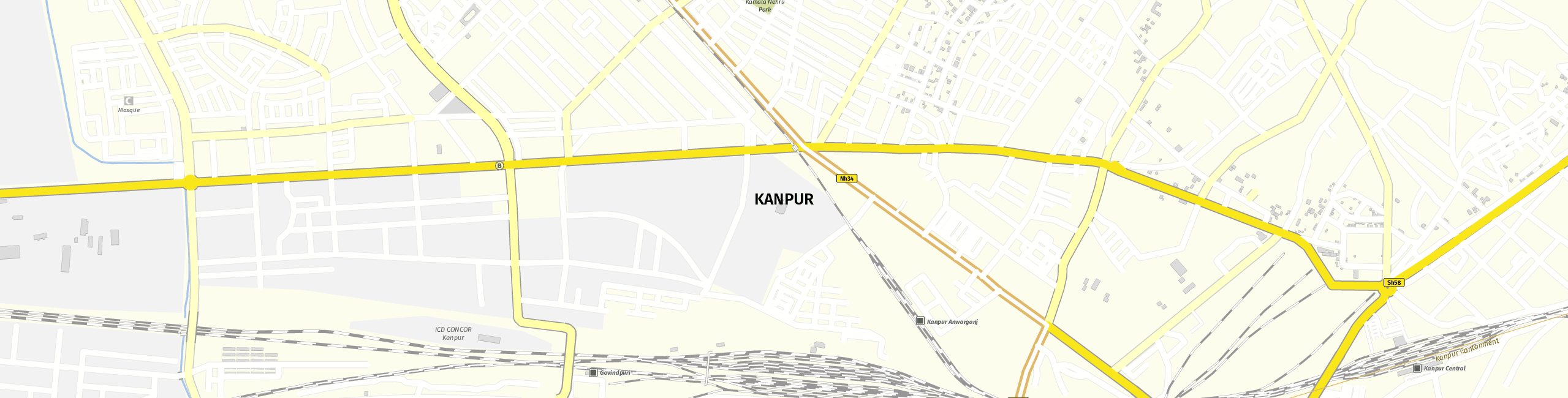 Stadtplan Kanpur zum Downloaden.