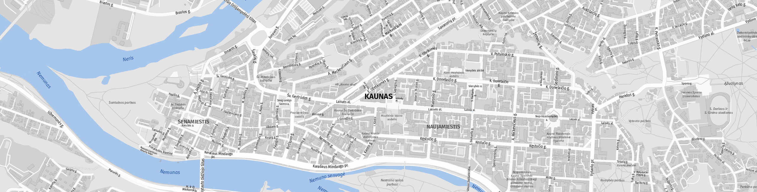 Stadtplan Kauen zum Downloaden.