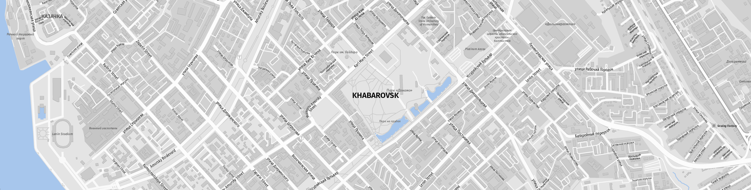 Stadtplan Khabarovsk zum Downloaden.