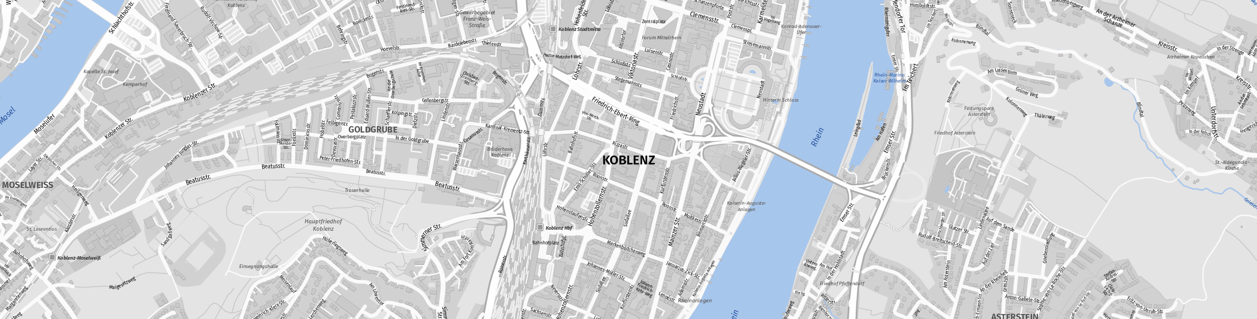 Stadtplan Koblenz zum Downloaden.