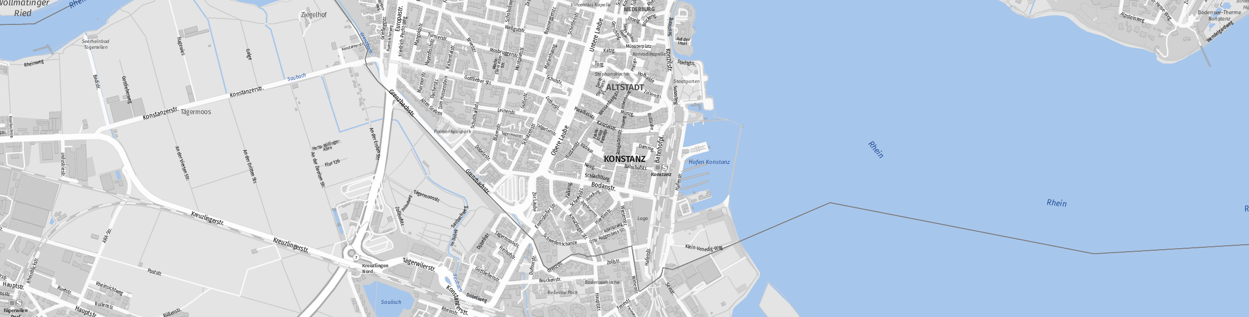 Stadtplan Konstanz zum Downloaden.