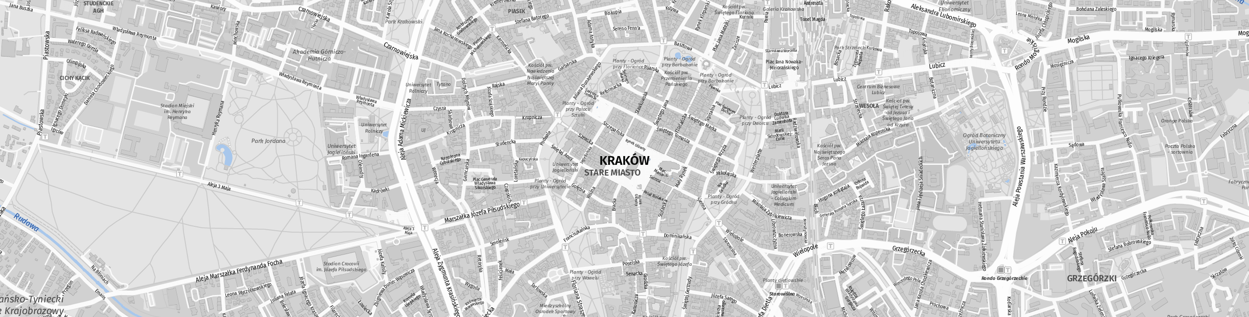 Stadtplan Krakow zum Downloaden.
