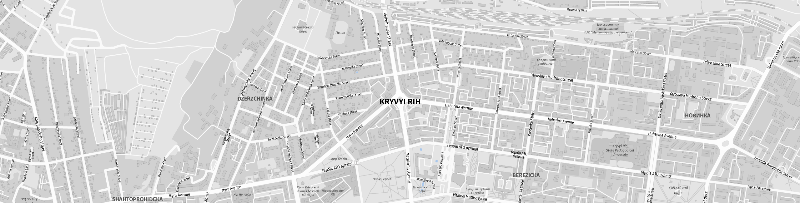 Stadtplan Krywyj Rih zum Downloaden.