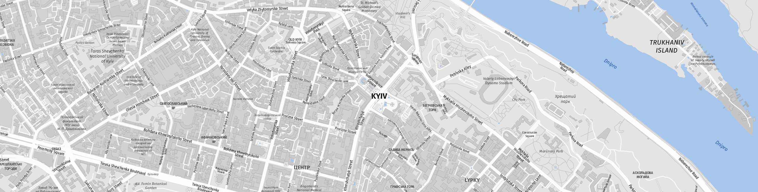 Stadtplan Kiew zum Downloaden.