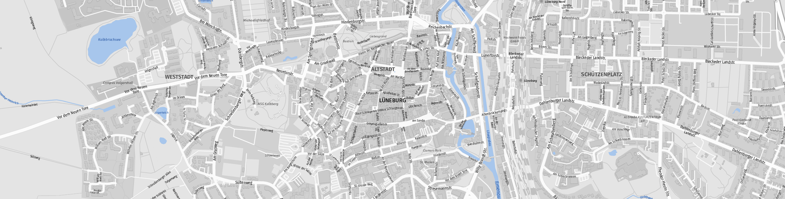 Stadtplan Lüneburg zum Downloaden.