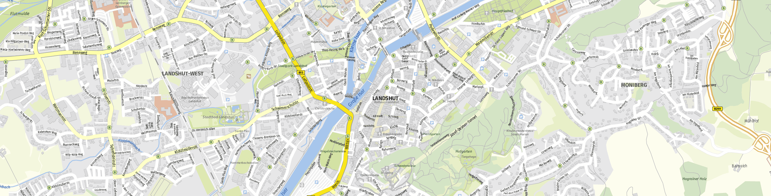 Stadtplan Landshut zum Downloaden.