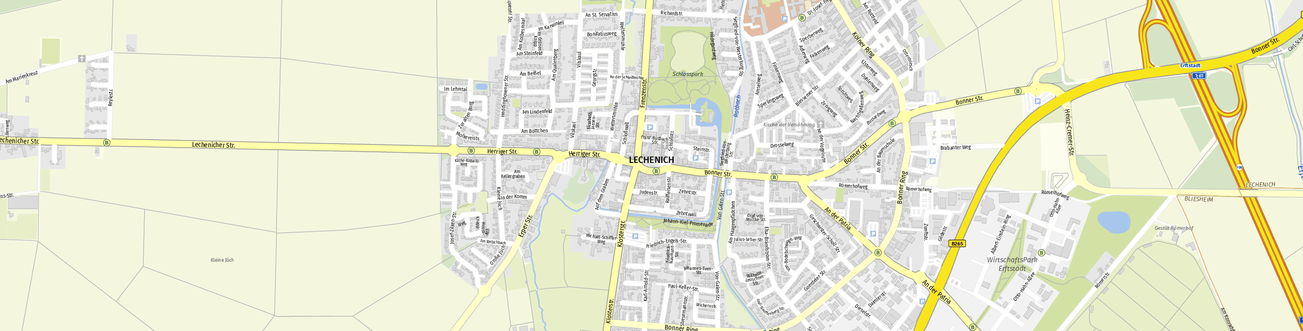 Stadtplan Lechenich zum Downloaden.