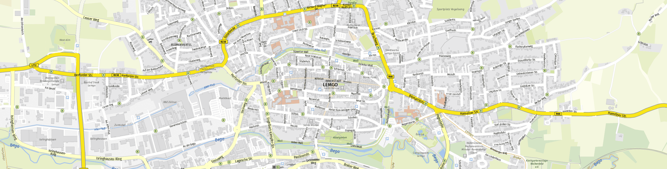 Stadtplan Lemgo zum Downloaden.