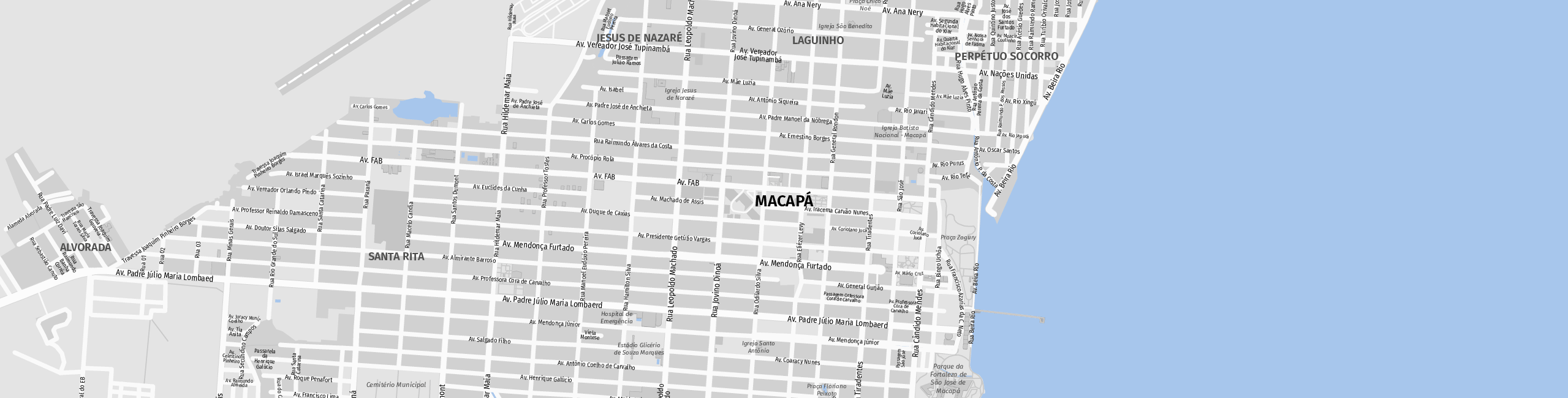 Stadtplan Macapá zum Downloaden.