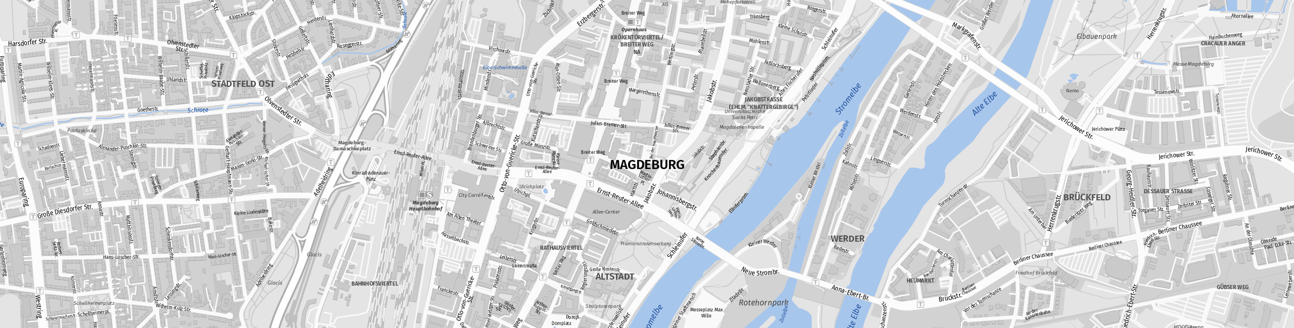 Stadtplan Magdeburg zum Downloaden.
