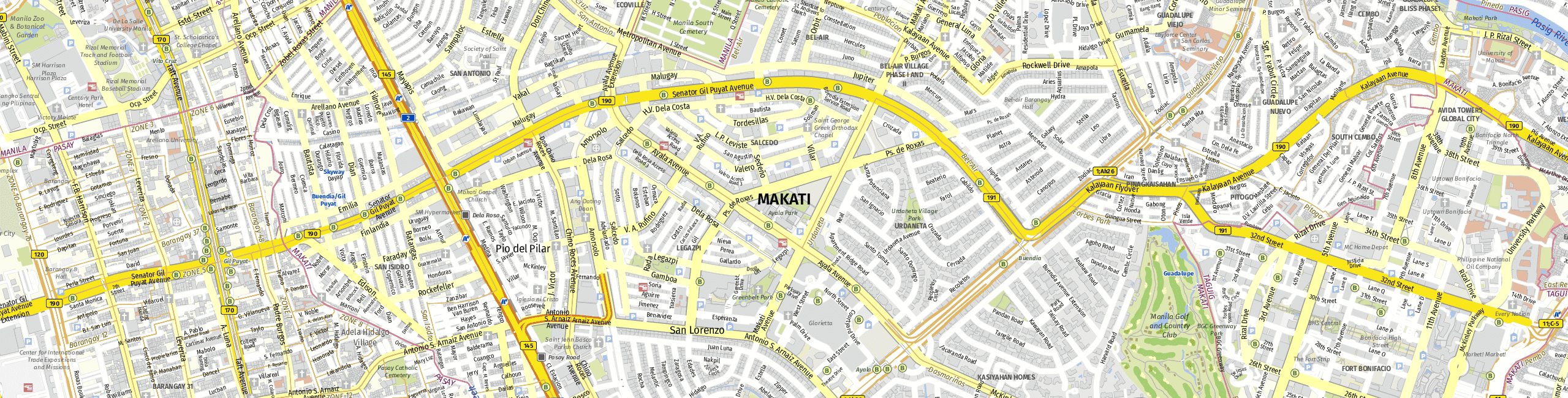 Stadtplan Makati zum Downloaden.
