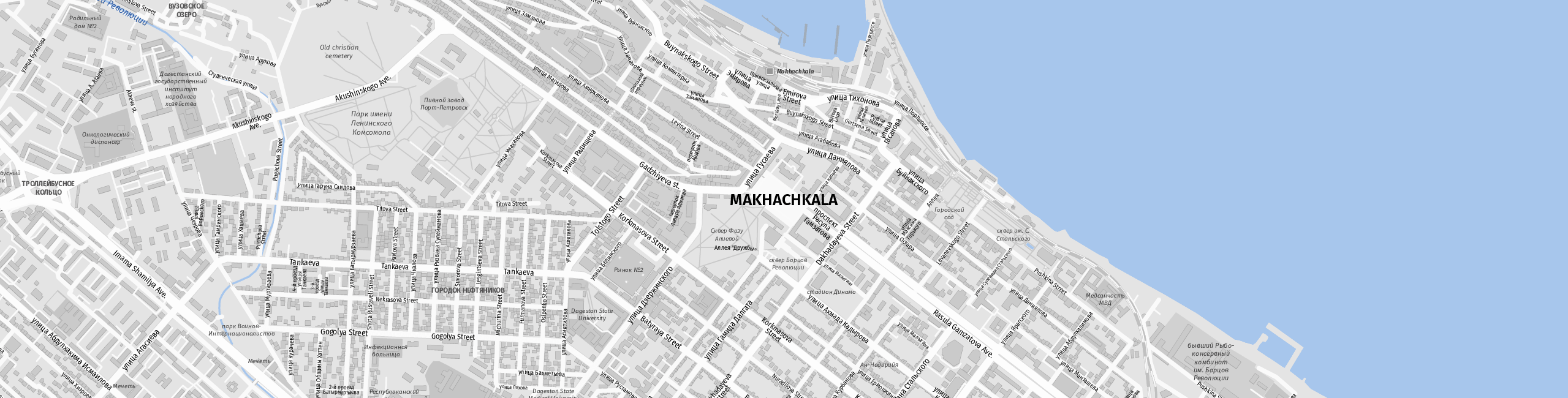 Stadtplan Makhachkala zum Downloaden.
