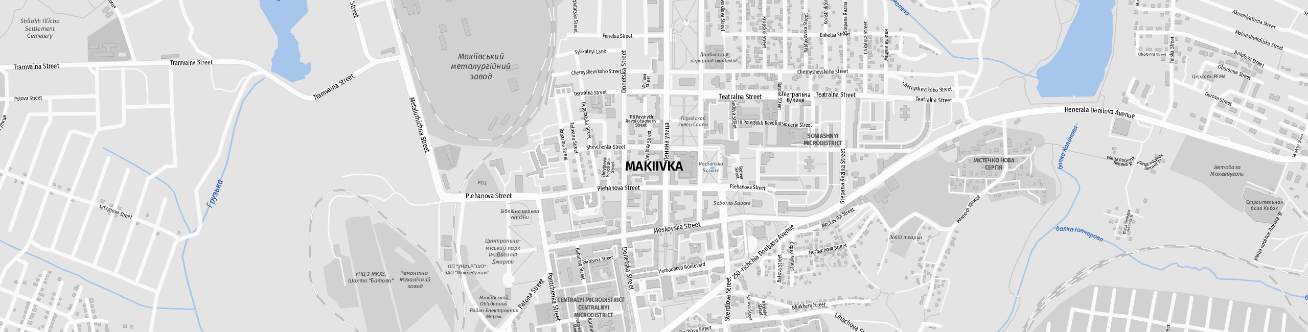 Stadtplan Makiivka zum Downloaden.