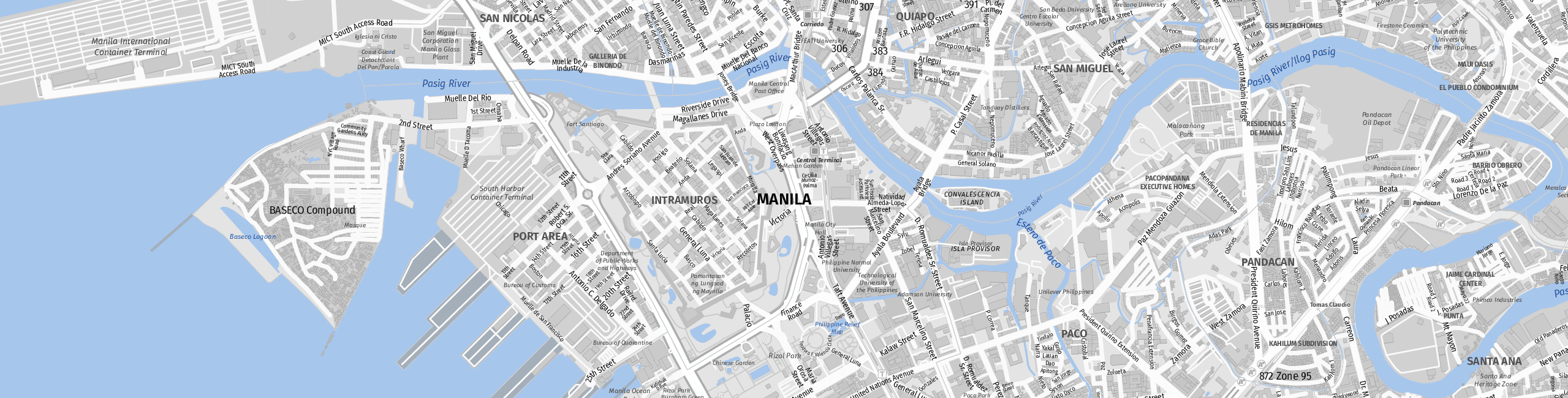 Stadtplan Manila zum Downloaden.
