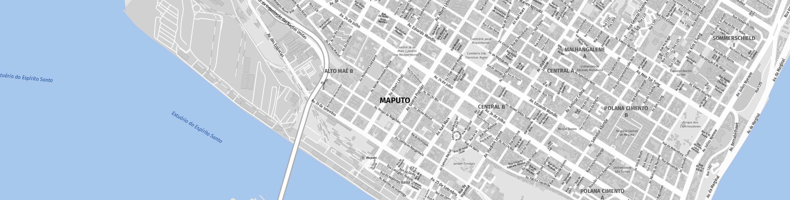 Stadtplan Maputo zum Downloaden.