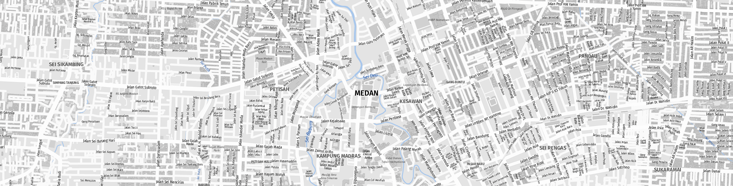 Stadtplan Medan zum Downloaden.