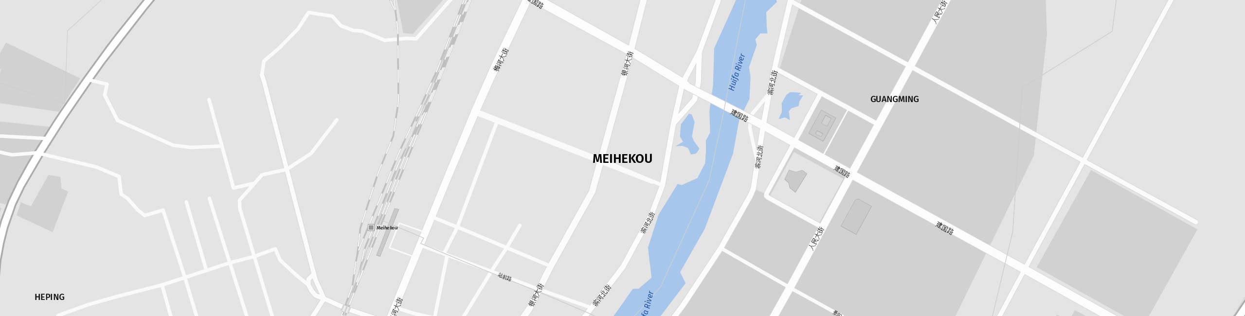 Stadtplan Meihekou zum Downloaden.