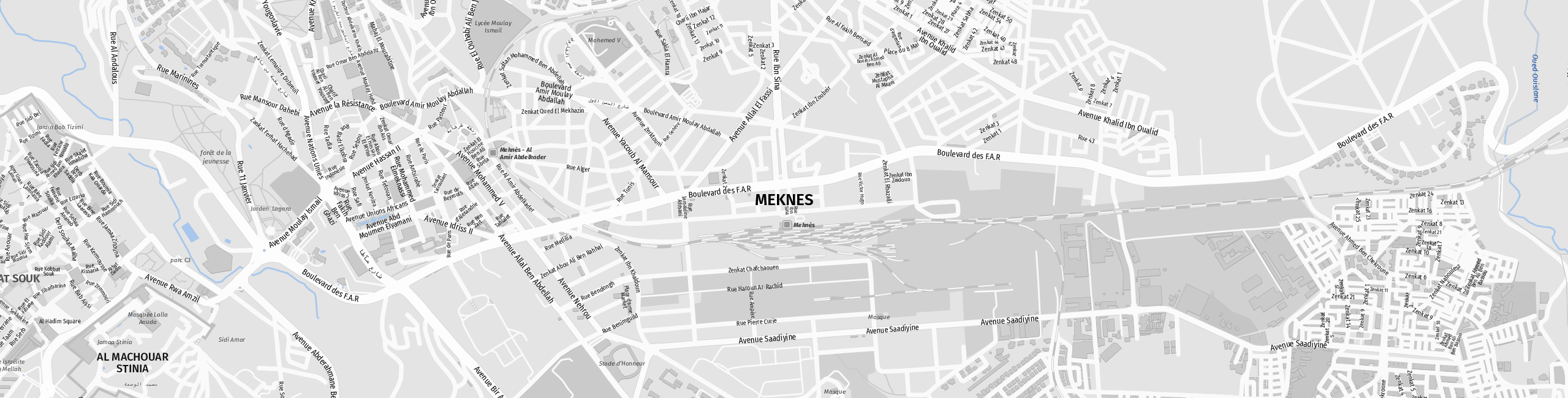 Stadtplan Meknès zum Downloaden.