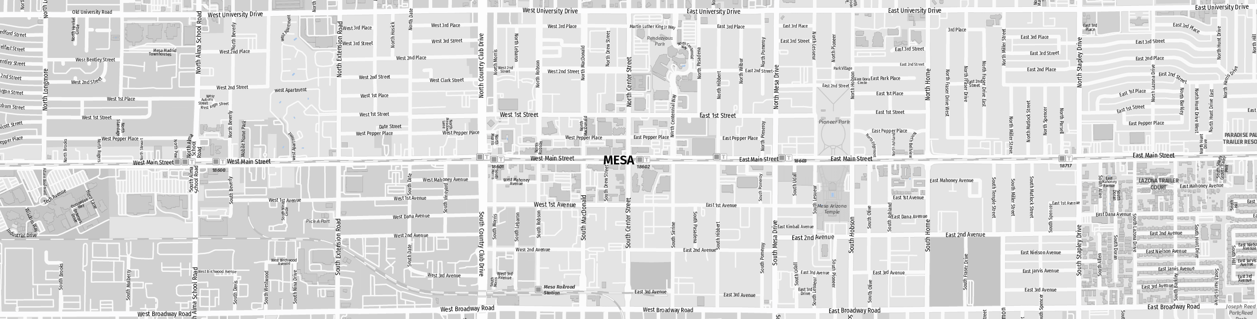 Stadtplan Mesa zum Downloaden.