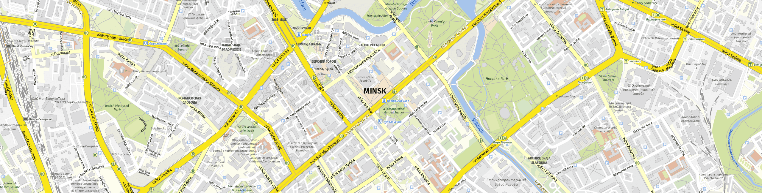 Stadtplan Minsk zum Downloaden.
