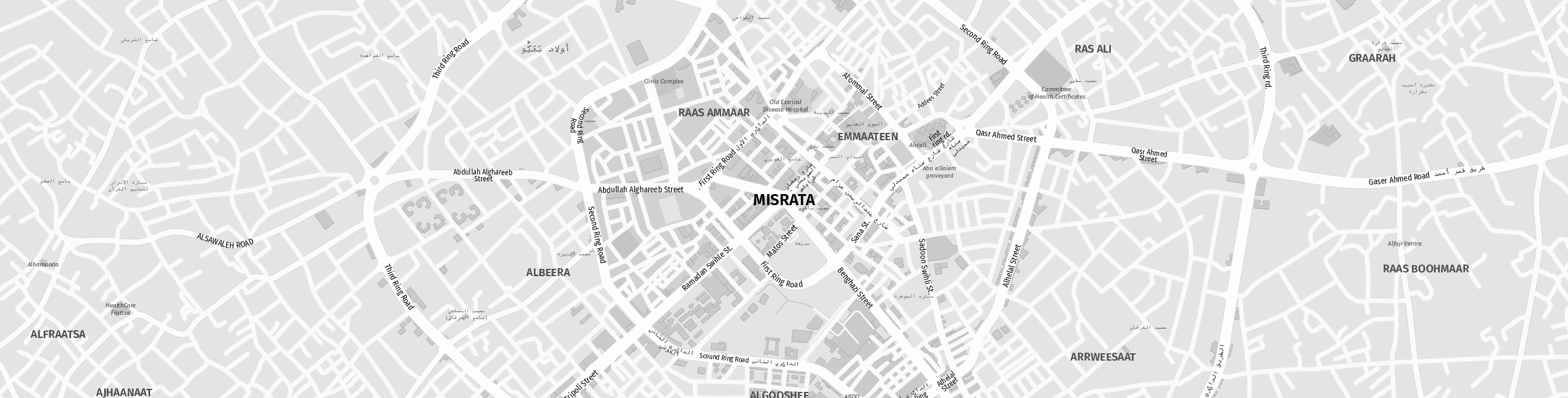 Stadtplan Misrata zum Downloaden.