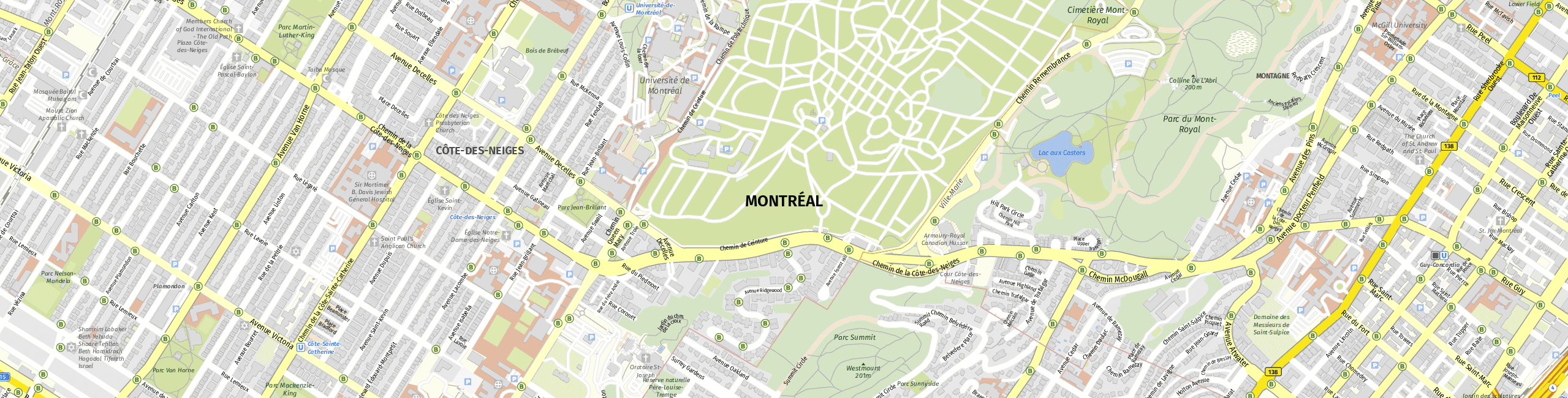 Stadtplan Montreal zum Downloaden.